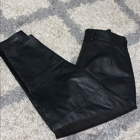 ASOS Leather Paperbag High Waist Pant - Picture 7 of 11